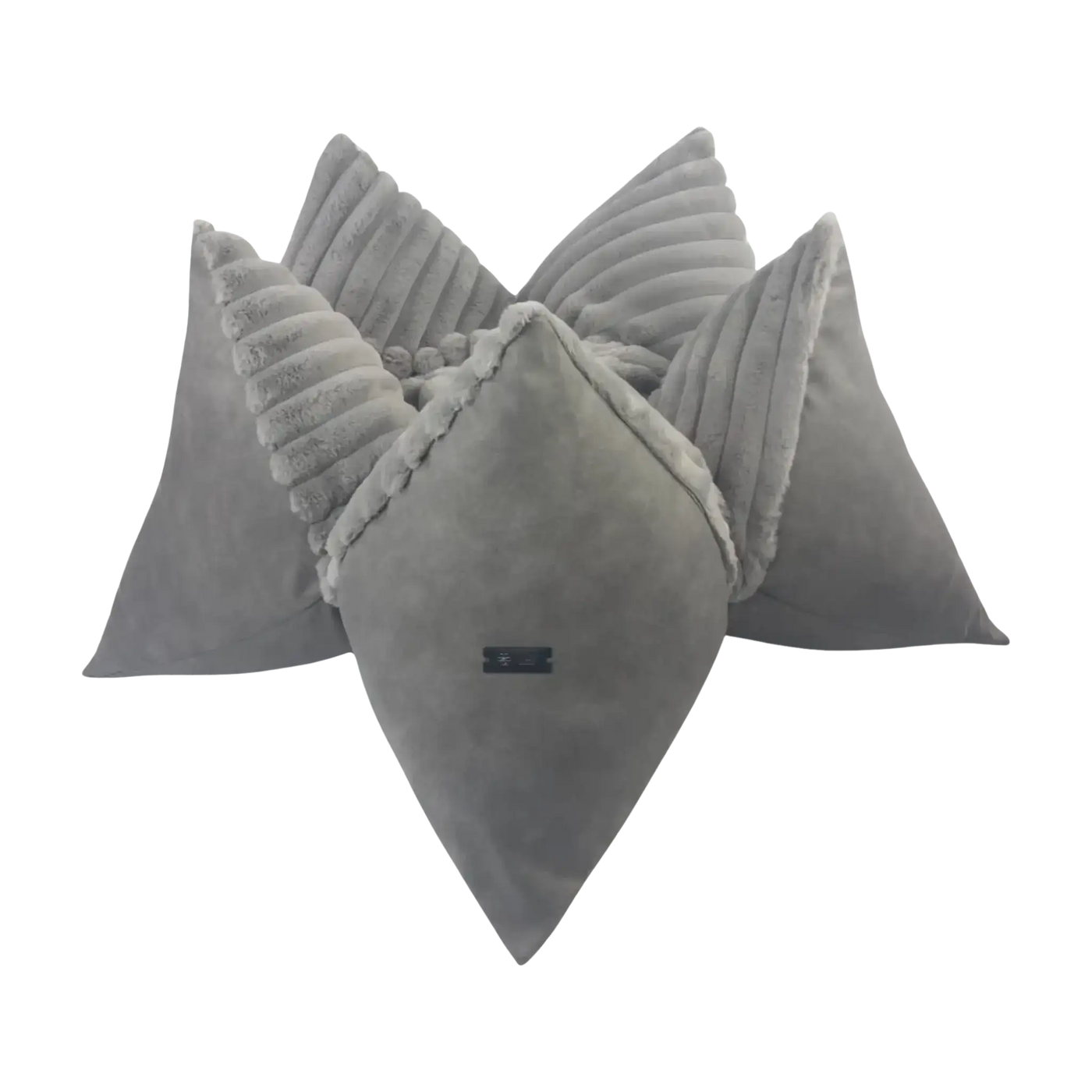Cozyluxe Grau Kissen