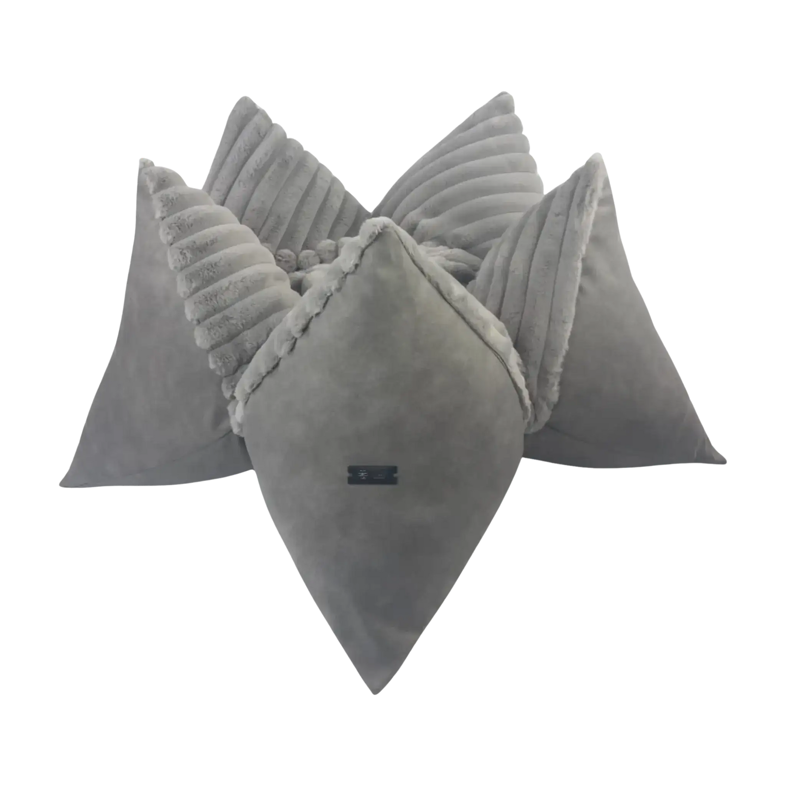 Cozyluxe Grau Kissen