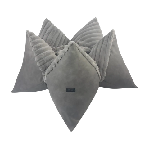 Cozyluxe Grau Kissen