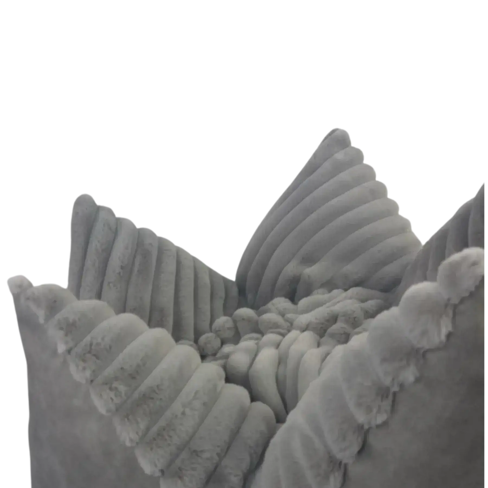 Cozyluxe Grau Kissen