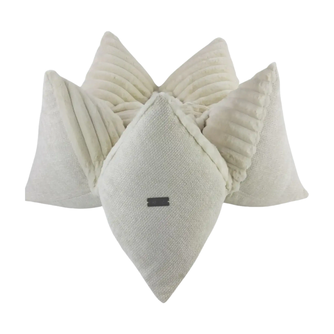 Creme Star Kissen