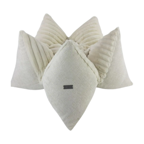 Creme Star Kissen