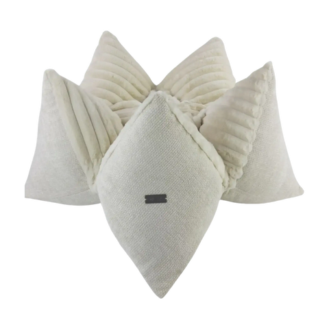 Creme Star Kissen